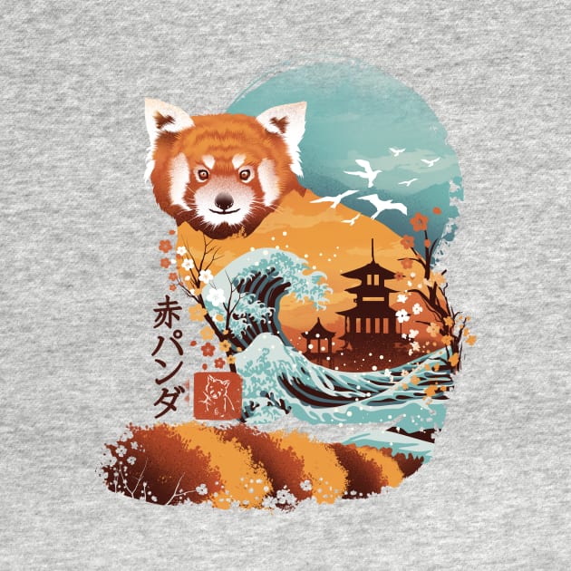 Ukiyo e Red Panda by DANDINGEROZZ